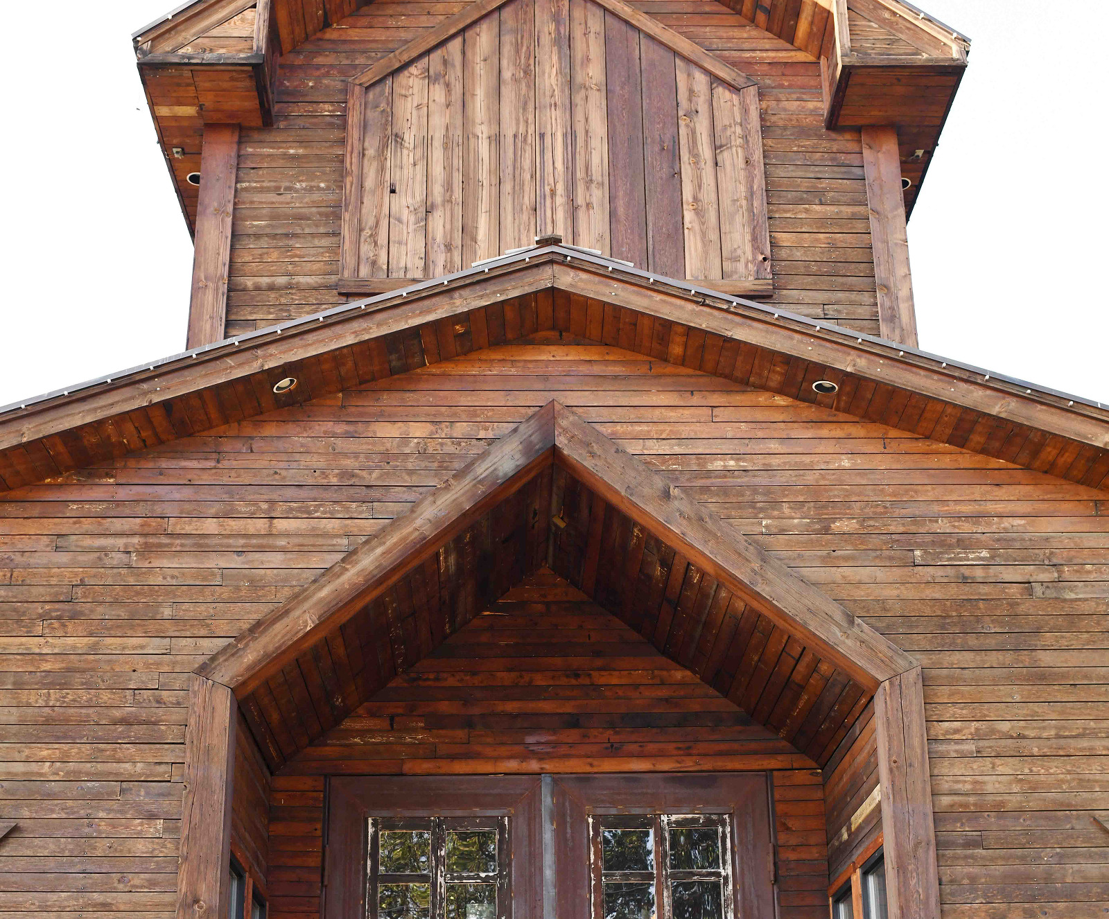 A wooden church serves as a venue.